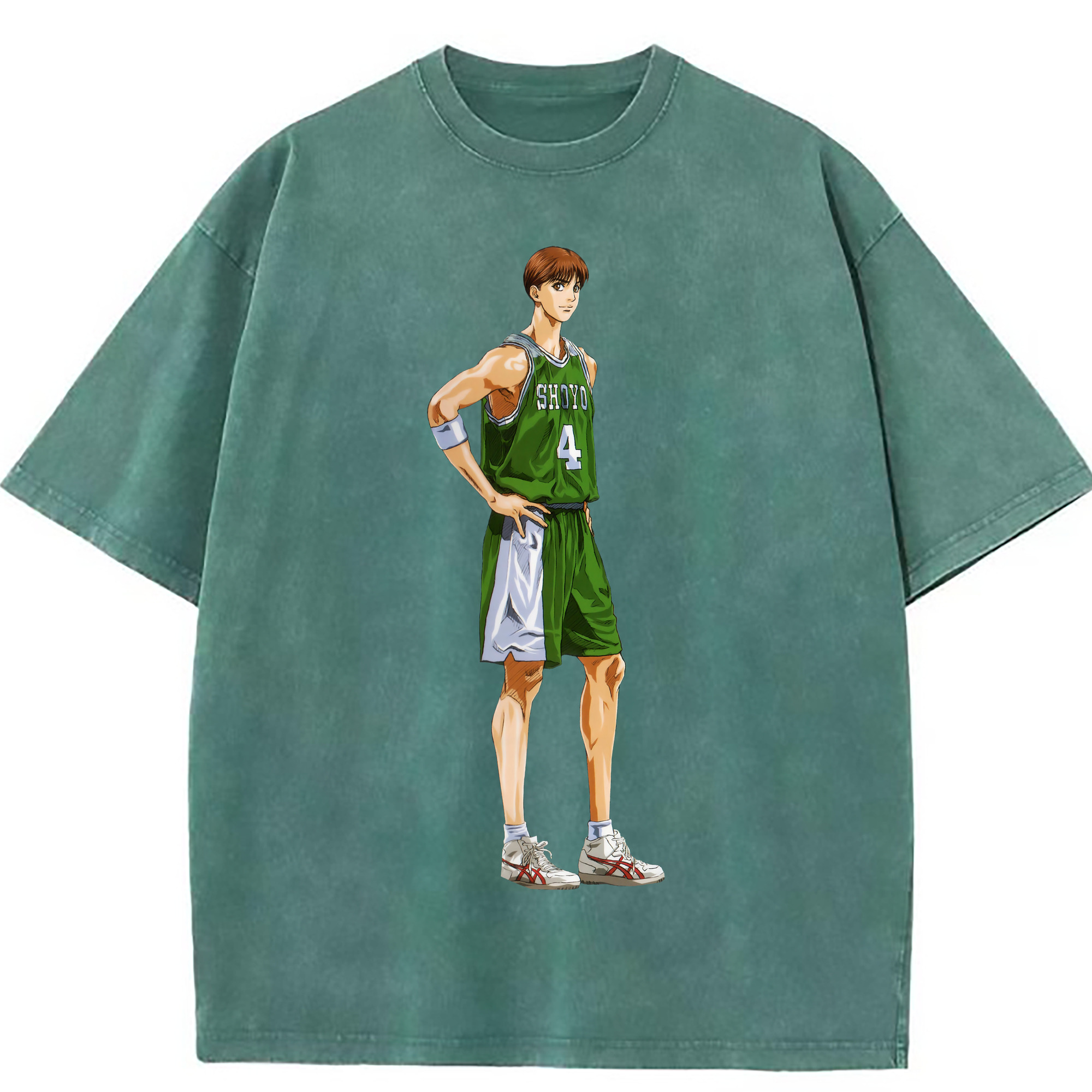 （画像用） SLAM DUNK／スラムダンク 綿100% ヴィンテージ風 半袖Tシャツ（フロントプリント）